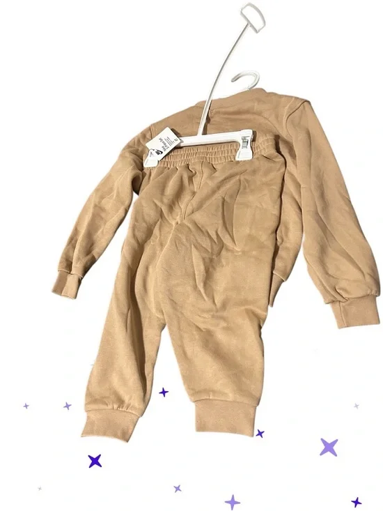 Nike Kids Tan Crew Sweatshirt & Joggers Set - Picture 2 of 3